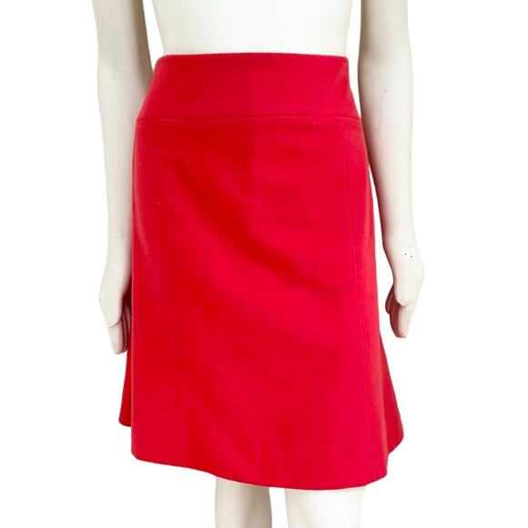 J.CREW A-line Francie Skirt in Coral Orange  Wool Cashmere SZ 10 - Picture 1 of 9